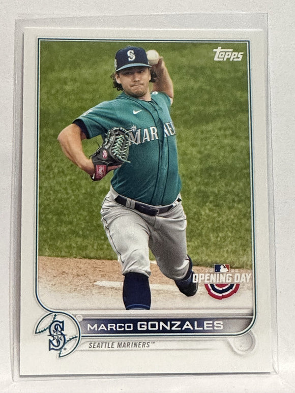 #157 Marco Gonzales Seattle Mariners 2022 Topps Opening Day Baseball Card