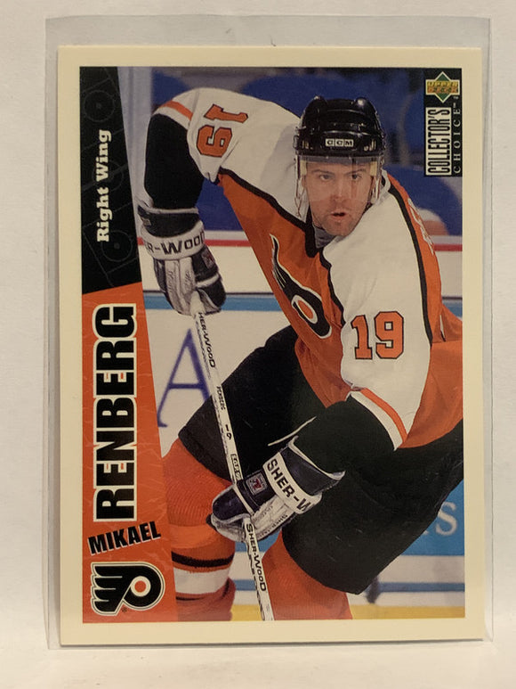 #189 Mikael Renberg Philadelphia Flyers 1996-97 Upper Deck Collector's Choice Hockey Card