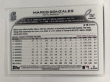 #157 Marco Gonzales Seattle Mariners 2022 Topps Opening Day Baseball Card