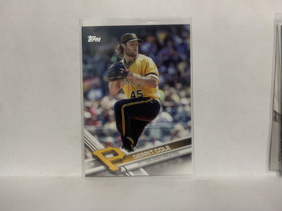 #587 Gerrit Cole Pittsburgh Pirates 2017 Topps Series 2 Baseball Card NZD