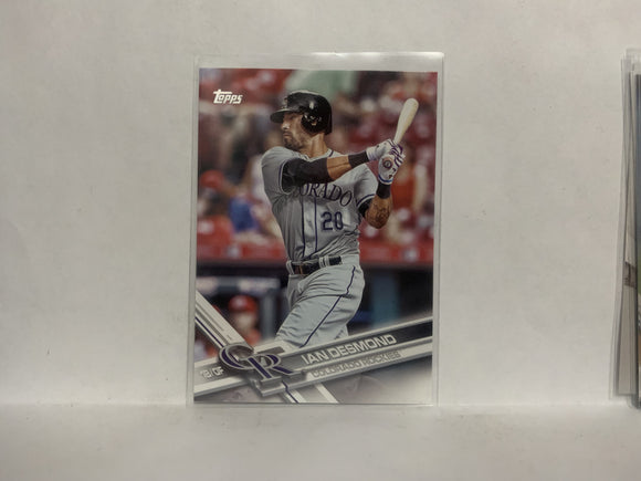 #589 Ian Desmond Colorado Rockies 2017 Topps Series 2 Baseball Card NZD