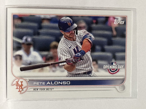 #191 Pete Alonso New York Mets 2022 Topps Opening Day Baseball Card