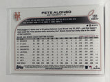 #191 Pete Alonso New York Mets 2022 Topps Opening Day Baseball Card