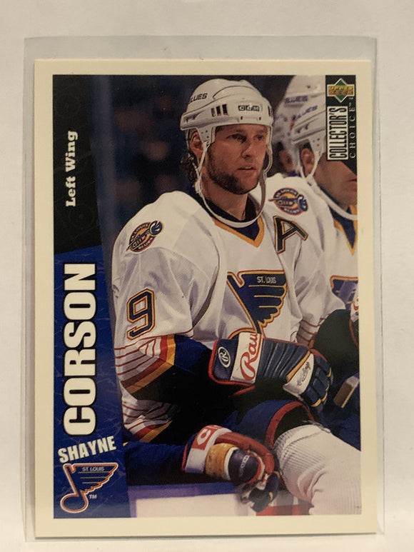 #225 Shayne Corson St Louis Blues 1996-97 Upper Deck Collector's Choice Hockey Card