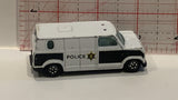 White Police Van Unbranded Toy Diecast Car