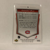#54 Cristobal Huet Montreal Canadiens   2007-08 UD MVP Hockey  Card A1B