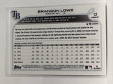 #12 Brandon Lowe Tampa Bay Rays 2022 Topps Opening Day Baseball Card