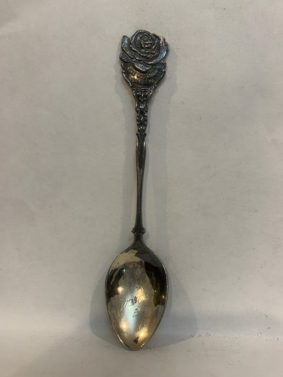 The Butchart Gardens Victoria BC Rose Flower Souvenir Spoon