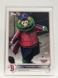 #M-2 Wally The Green Monster Boston Red Sox 2022 Topps Opening Day Baseball Card