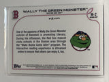#M-2 Wally The Green Monster Boston Red Sox 2022 Topps Opening Day Baseball Card