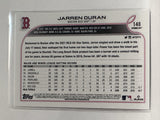 #148 Jarren Duran Rookie Boston Red Sox 2022 Topps Opening Day Baseball Card