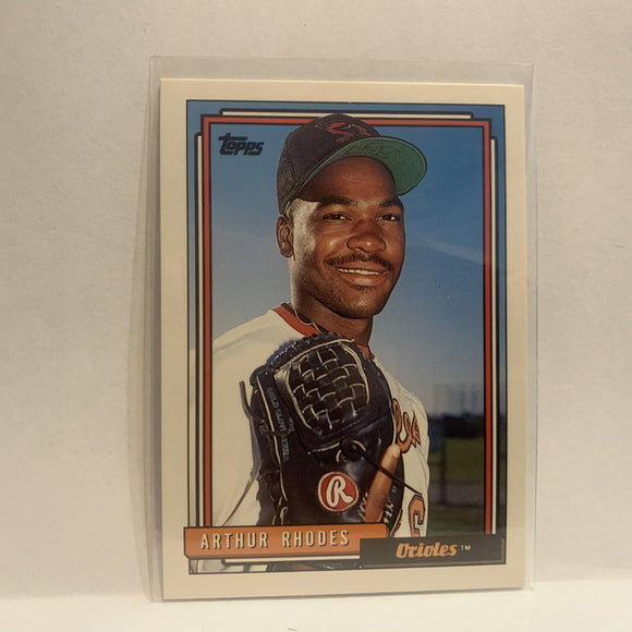 #771 Arthur Rhodes Baltimore Orioles 1992 Topps  Baseball Card HE