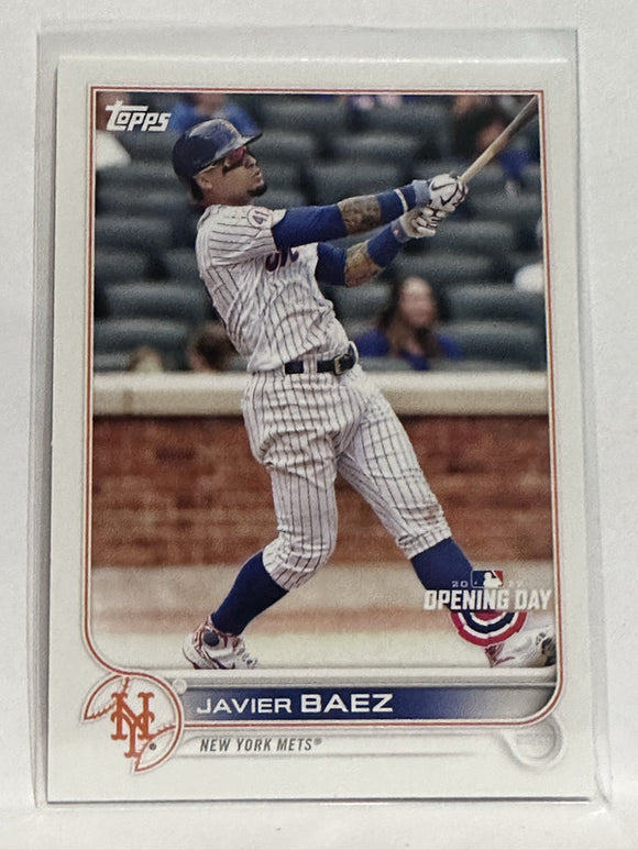 #79 Javier Baez New York Mets 2022 Topps Opening Day Baseball Card