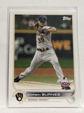 #212 Corbin Burnes Milwaukee Brewers 2022 Topps Opening Day Baseball Card