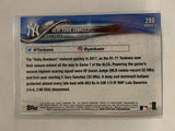 #286 New York Yankees Team Card 2018 Topps Series One  Baseball Card MLB