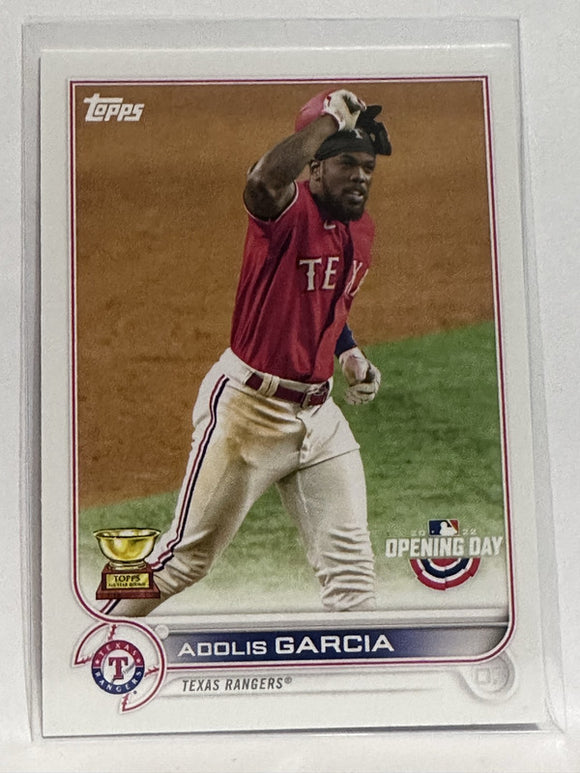 #135 Adolis Garcia All Star Rookie Texas Rangers 2022 Topps Opening Day Baseball Card