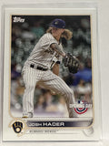 #29 Josh Hader Milwaukee Brewers 2022 Topps Opening Day Baseball Card