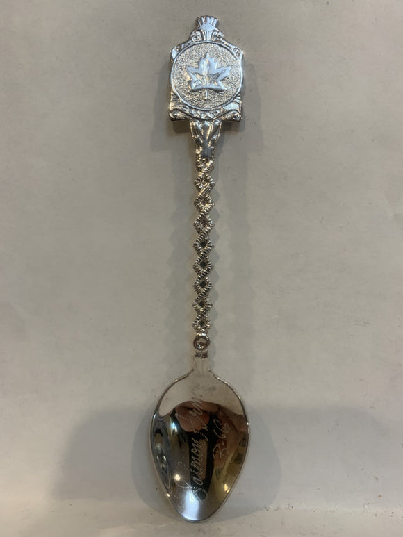 Salmon Arm BC Maple Leaf Souvenir Spoon