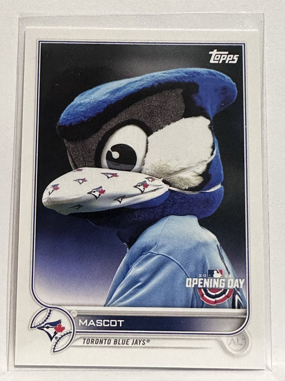 #M-23 Mascot Toronto Blue Jays 2022 Topps Opening Day Baseball Card