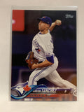 #251 Aaron Sanchez Toronto Blue Jays 2018 Topps Series One  Baseball Card MLB