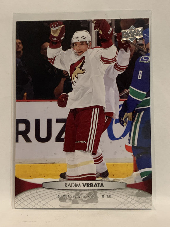 #58 Radim Vrbata Phoenix Coyotes 2011-12 Upper Deck Series One Hockey Card