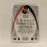 #36 Simon Gagne Philadelphia Flyers  Mcdonalds 2008-09 Upper Deck Hockey  Card A1C