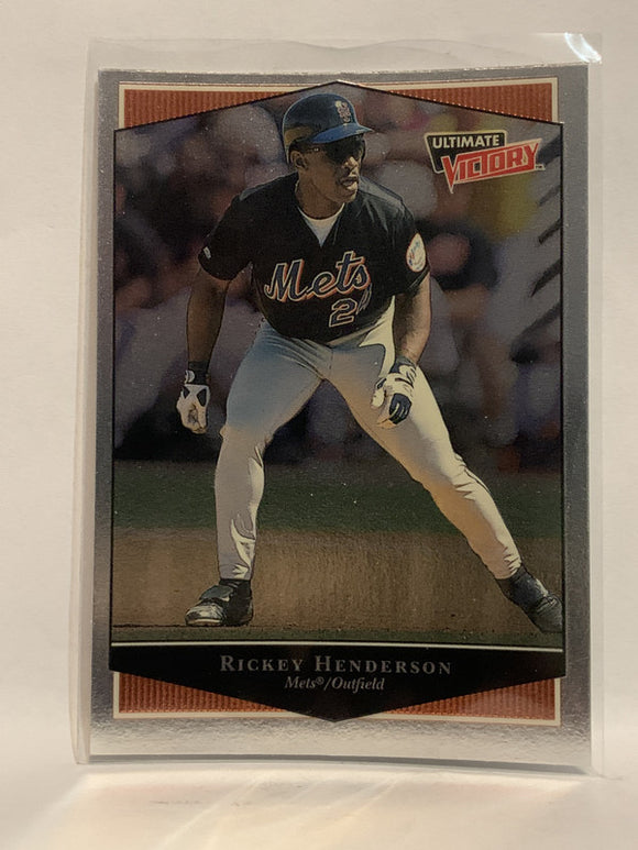#69 Rickey Henderson New York Mets 1999 Ultimate Victory Baseball Card
