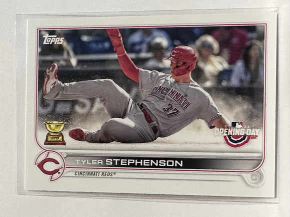 #64 Tyler Stephenson Cincinnati Reds 2022 Topps Opening Day Baseball Card