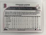 #123 Connor Wong Rookie Boston Red Sox 2022 Topps Opening Day Baseball Card