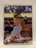 #218 Khris Davis League Leaders Oakland Athletics 2018 Topps Series One  Baseball Card MLB