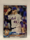 #228 Zack Wheeler New York Mets 2018 Topps Series One  Baseball Card MLB