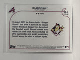 #M-1  Blooper  Atlanta Braves 2022 Topps Opening Day Baseball Card