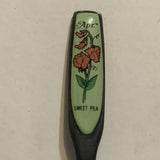 April Flower Sweet Pea Collectable Souvenir Spoon CS