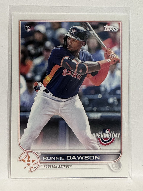 #196 Ronnie Dawson Rookie Houston Astros 2022 Topps Opening Day Baseball Card