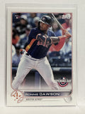 #196 Ronnie Dawson Rookie Houston Astros 2022 Topps Opening Day Baseball Card