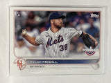#134 Tylor Megill Rookie New York Mets 2022 Topps Opening Day Baseball Card