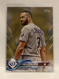 #223 Evan Longoria Gold 1781/2018 Tampa Bay Rays 2018 Topps Series One  Baseball Card MLB