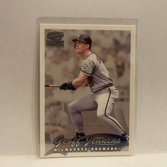 #127 Geoff Jenkins  Milwaukee Brewers 1999 Pacific Paramount Baseball Card HG