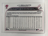 #59 J.T. Realmuto Philadelphia Phillies 2022 Topps Opening Day Baseball Card