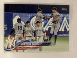 #286 New York Yankees Team Card 2018 Topps Series One  Baseball Card MLB
