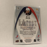 #15 Rick Nash Columbus Blue Jackets  All Star Mcdonalds 2008-09 Upper Deck Hockey  Card A1C