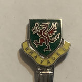 Rhayader Crest Emblem Collectable Souvenir Spoon CS