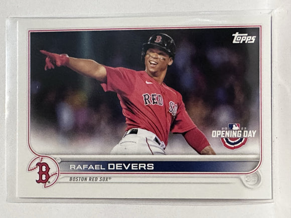 #213 Rafael Devers Boston Red Sox 2022 Topps Opening Day Baseball Card