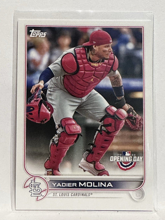 #152 Yadier Molina St Louis Cardinals 2022 Topps Opening Day Baseball Card
