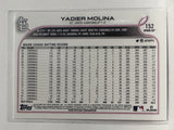 #152 Yadier Molina St Louis Cardinals 2022 Topps Opening Day Baseball Card