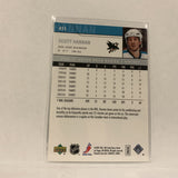 #411 Scott Hannan San Jose Sharks   2007-08 Upper Deck Hockey  Card A1D