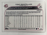 #161 Tony Santillan Rookie Cincinnati Reds 2022 Topps Opening Day Baseball Card