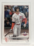 #86 Mike Yastrzemski San Francisco Giants 2022 Topps Opening Day Baseball Card