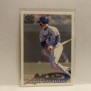 #112 Jeff King  Kansas City Royals 1999 Pacific Paramount Baseball Card HG