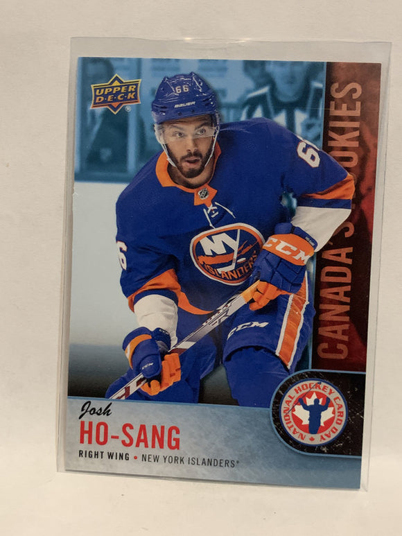 #CAN-12 Josh Ho-Sang Rookie New York Islanders 2017-18 Upper Deck National Hockey Card Day Canada Hockey Card  NHL